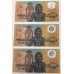 AUSTRALIA 1988 . TEN 10 DOLLAR BANKNOTES . FRASER/JOHNSTON . CONSECUTIVE TRIO . LAST PREFIX AB33 AUSTRALIA 1988 . TEN 10 DOLLAR BANKNOTES . FRASER/JOHNSTON . CONSECUTIVE TRIO . LAST PREFIX AB33